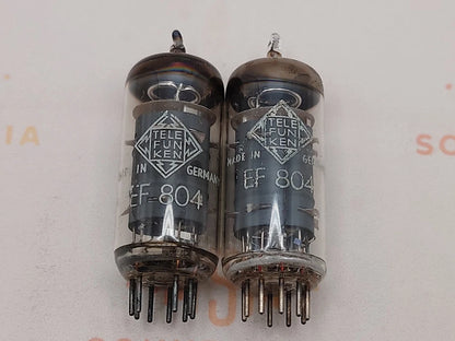 Telefunken EF804 Plaques grises O-getter ◇ Bas