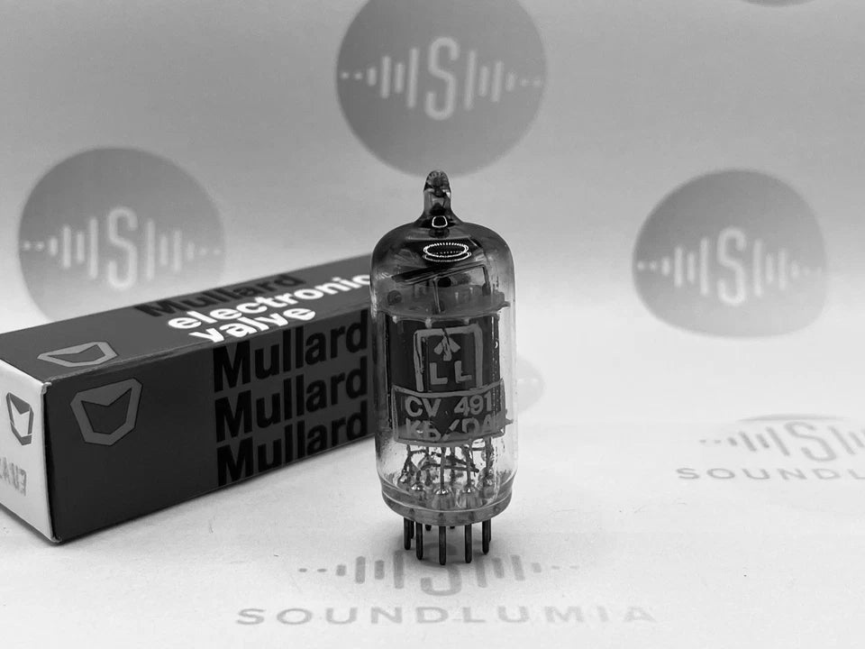 Mullard CV491 Long Plates Square Getter