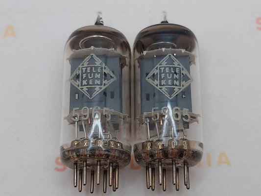 飞利浦 EL84 6BQ5 O型吸气管匹配对 - 1964年产于海尔伦 - 近乎全新库存