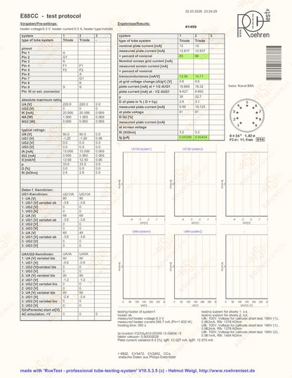 1x Brimar E88CC 6922 O-getter BVA - Angleterre - Solide  