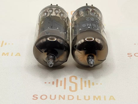 Mullard ECC82 12AU7 vacuum tube with O-Getter and Short Plates, image 13