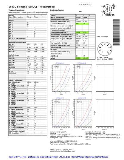 Siemens E88CC 6922 Gray Shields