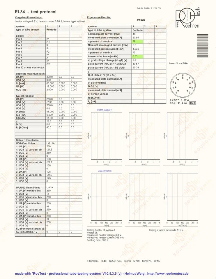 Telefunken EL84 6BQ5 ◇ Inferiore Berlino
