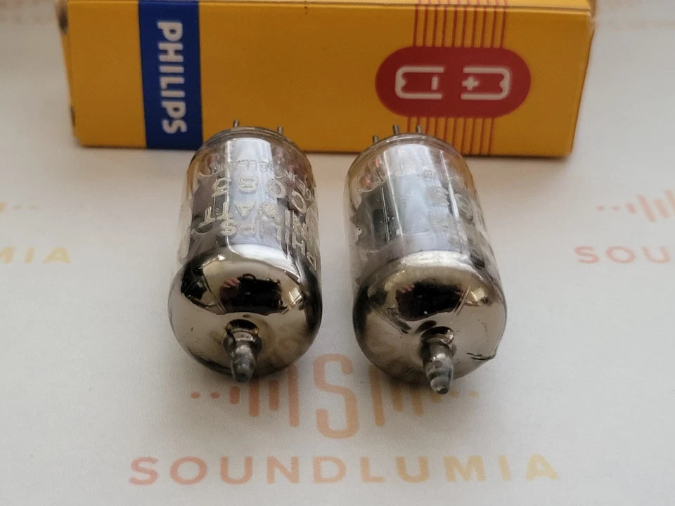 Philips ECC83 12AX7 Short Plates O-getter - Heerlen