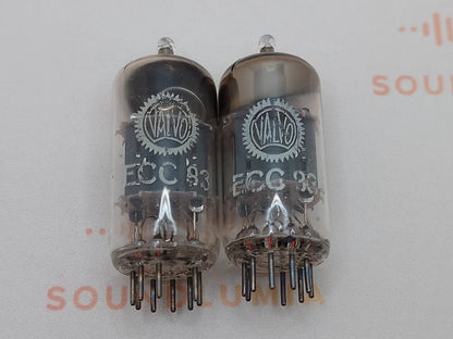 Valvo ECC83 12AX7 Short Plates Angled Getter