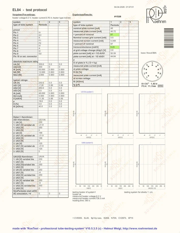 Telefunken EL84 6BQ5 ◇ Inferiore Berlino