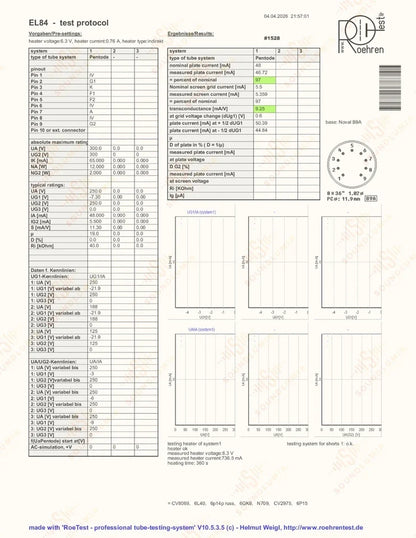 Telefunken EL84 6BQ5 ◇ Inferiore Berlino