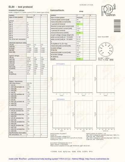 Telefunken EL84 6BQ5 ◇ Inferiore Berlino