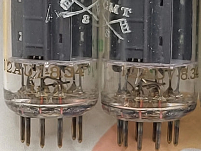4x La Radiotechnique Philips France ECC82 Long Plates -Surenese FR '59 Same Code - NIB NOS