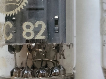 Valvo ECC82 12AU7 Long Plates 30° Hamburg