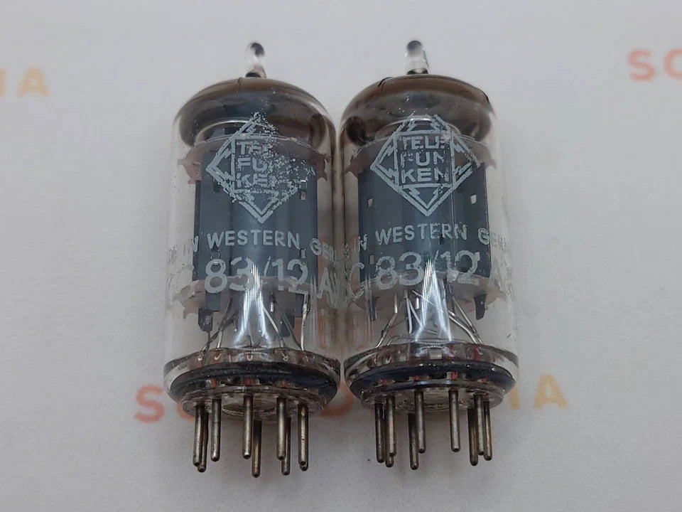 Telefunken ECC83 12AX7 Glatte Platten 