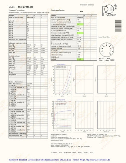 Telefunken EL84 6BQ5 ◇ Inferiore Berlino