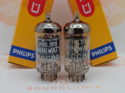 Philips ECC83 12AX7 Short Plates O-getter - Heerlen