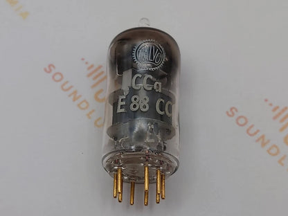 1x Valvo E88CC 6922 D-getter Pinched Waist - Hamburg 1956 7L0 - First Edition