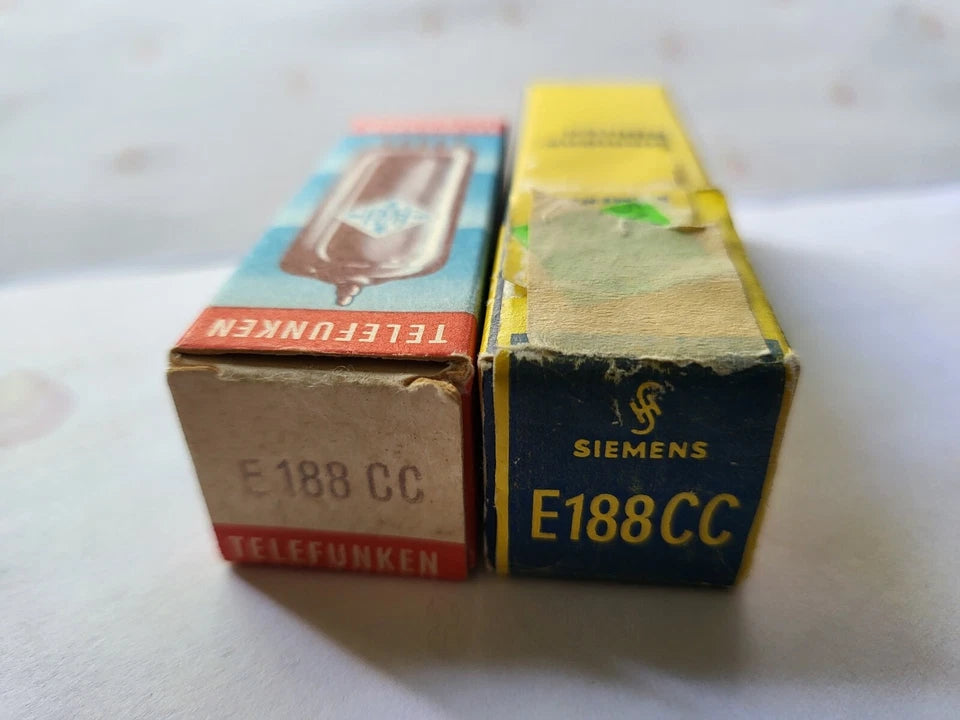Siemens E188CC 7308 vacuum tube with Silver Plate and O-Getter, image 46