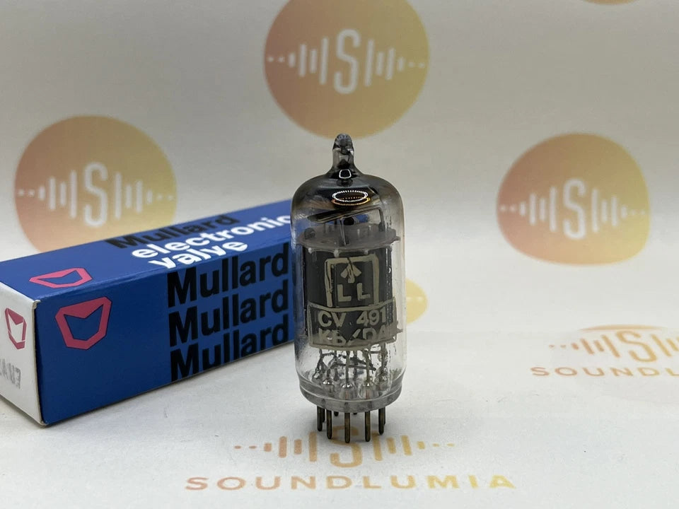 Mullard CV491 Long Plates Square Getter