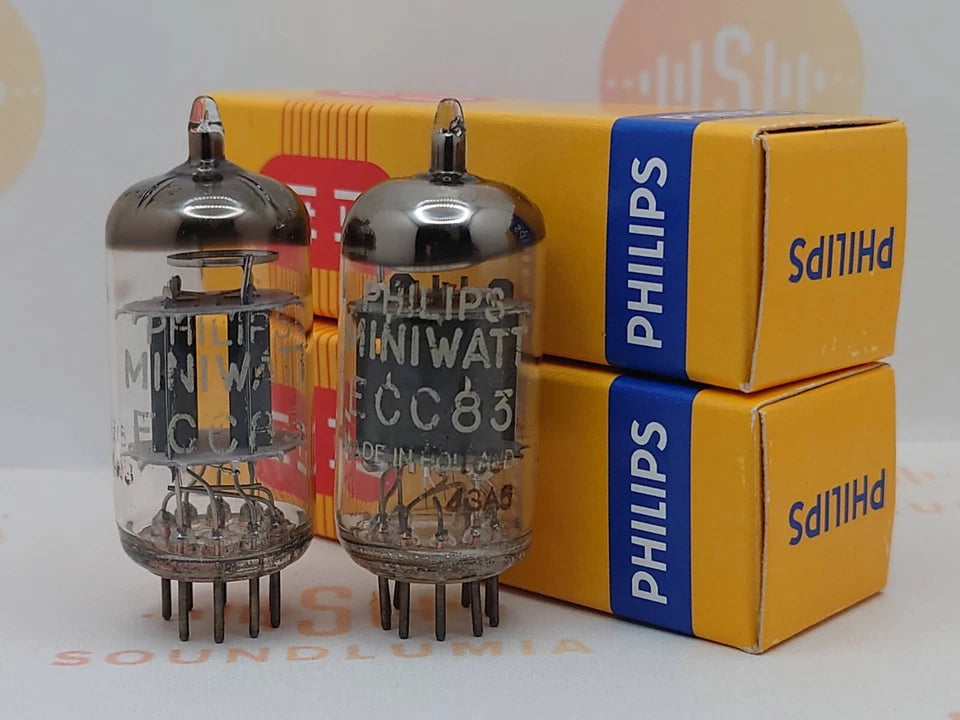 Philips ECC83 12AX7 Short Plates O-getter - Heerlen