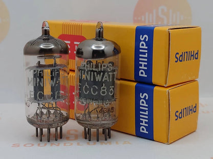 Philips ECC83 12AX7 Short Plates O-getter - Heerlen