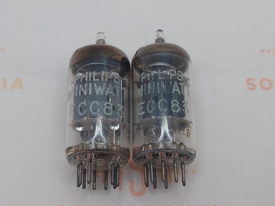 Philips ECC83 12AX7 Short Plates O-getter - Heerlen
