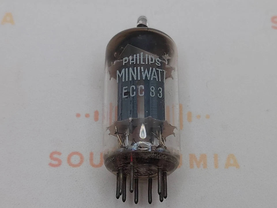 Valvo ECC83 12AX7 Long Plates D Foil Getter - Hamburg (mCP)