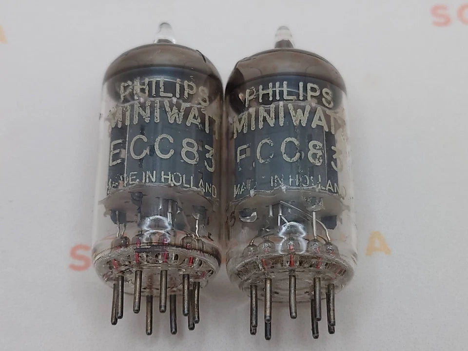 Philips ECC83 12AX7 Piastre Corte O-getter - Heerlen