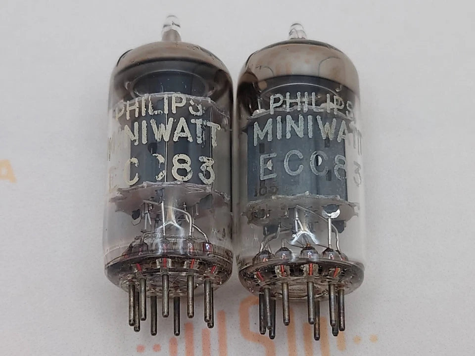 Philips ECC83 12AX7 Short Plates O-getter - Heerlen
