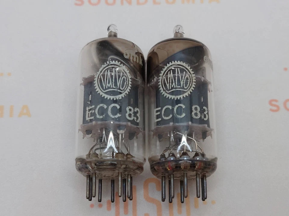 Valvo ECC83 12AX7 Short Plates Angled Getter