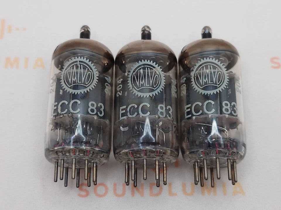 Valvo ECC83 12AX7 Short Plates Dimple Disc Getter - Heerlen