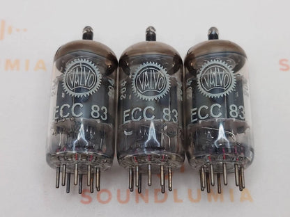 Valvo ECC83 12AX7 Short Plates Dimple Disc Getter - Heerlen