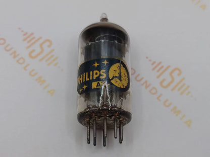1x Philips ECC82 12AU7 Long Plates O-Getter - Monza 1959 - Near NOS