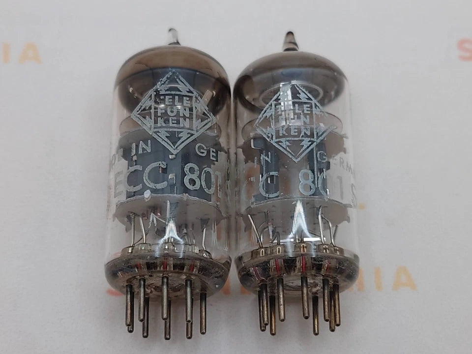 Telefunken ECC801S E81CC 6201 Triple-Mica ◇ Bottom - Germany