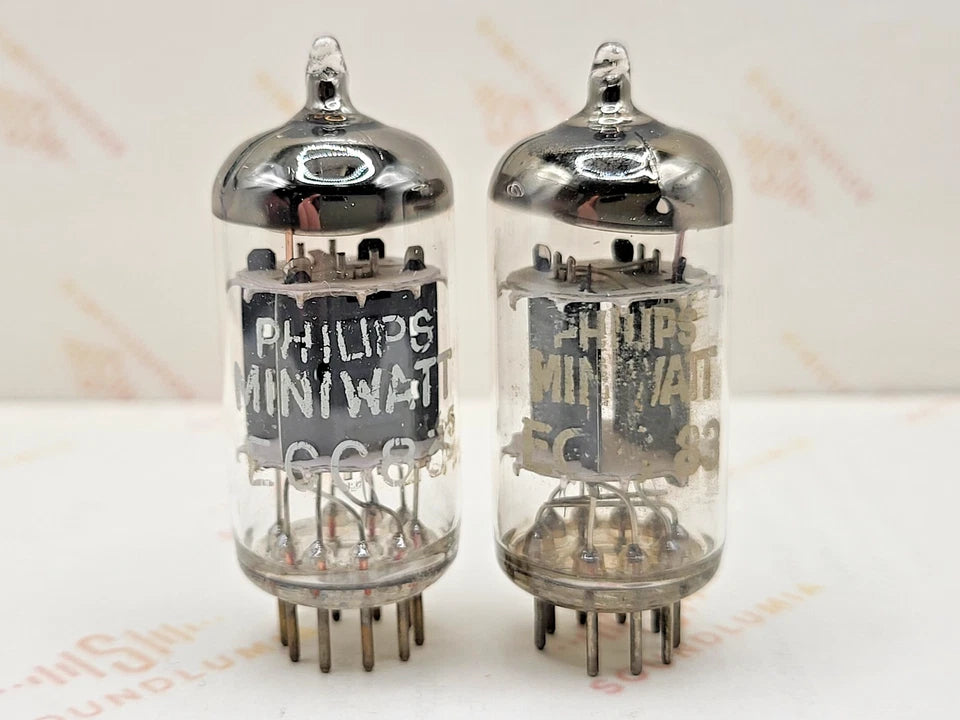 Philips ECC83 12AX7 Short Plates O-getter - Heerlen