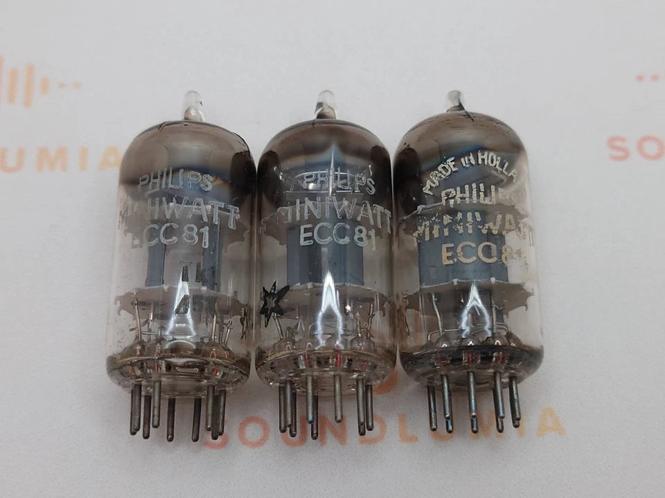 Philips ECC81 12AT7 vacuum tube with D-Foil Getter, image 16