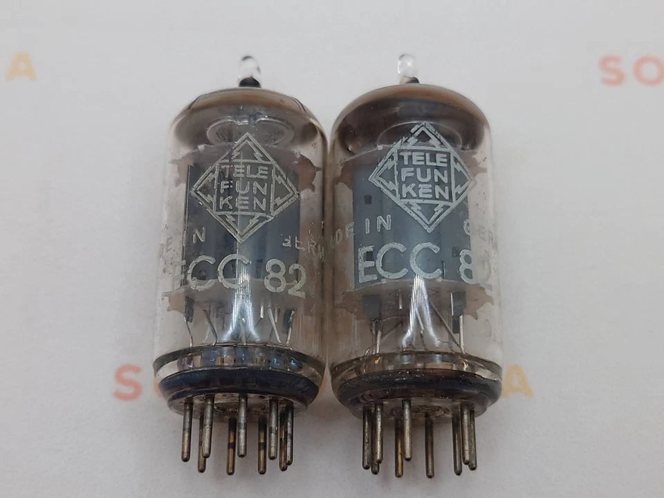 Telefunken ECC82 12AU7 Glatte Platten