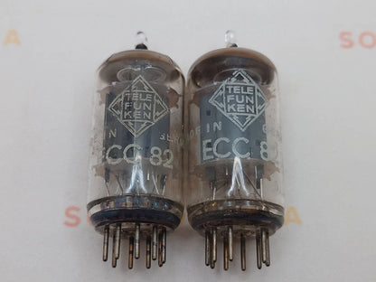 Telefunken ECC82 12AU7 Glatte Platten