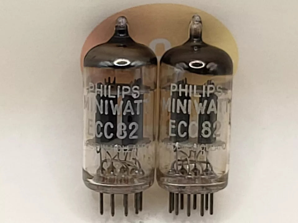 Mullard ECC82 12AU7 vacuum tube with O-Getter and Short Plates, image 9