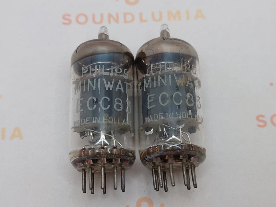 Philips ECC83 12AX7 Short Plates O-getter - Heerlen