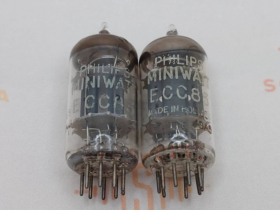 Philips ECC83 12AX7 Plaques courtes O-getter - Heerlen