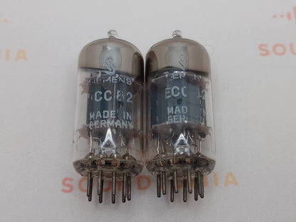 Valvo Hamburg ECC82 Short Plates 30° O-Getter