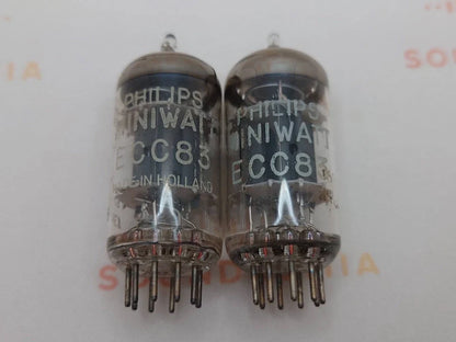 Philips ECC83 12AX7 Plaques courtes O-getter - Heerlen