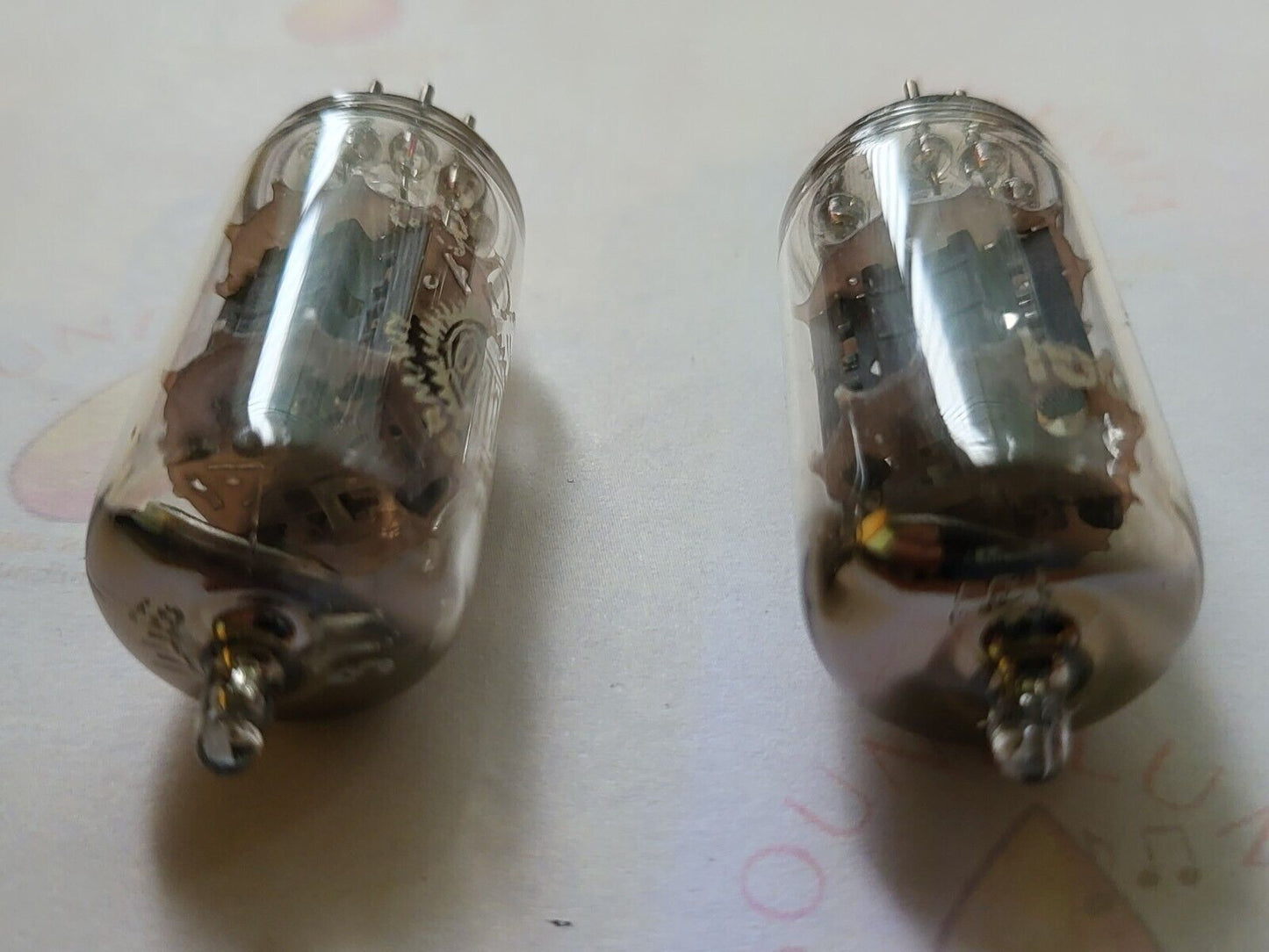 Valvo ECC83 12AX7 Matched Pair w/ 45° Getter Support - I60 Hamburg 1959 - NOS