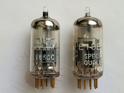 Philips SQ E188CC 7308 Matched Pair - Large Halo Getter -  Holland 1959/60 - NOS