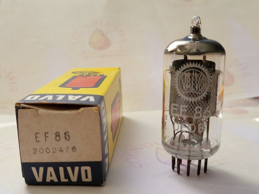 La Radiotechnique EF86 in Originalverpackung – Suresnes 1961 BY5 – Valvo Label – NOS