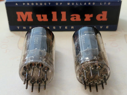2x Mullard 12AX7 ECC83 Short Plates Matching Codes - Blackburn 1960 I61