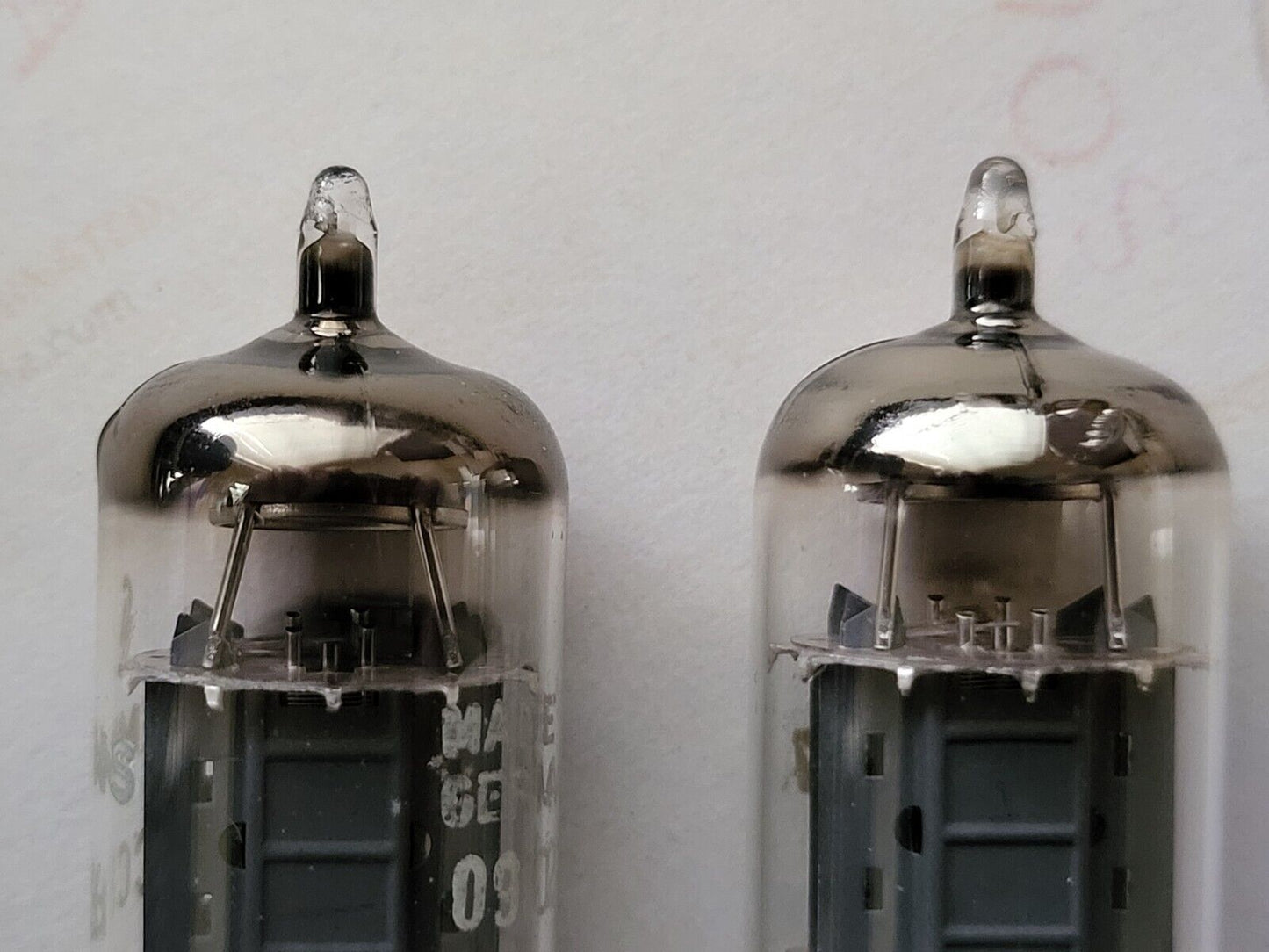 Siemens ECC83 12AX7 Matched Pair Double Arm w/ Lorenz Label - Munich I63 - NOS