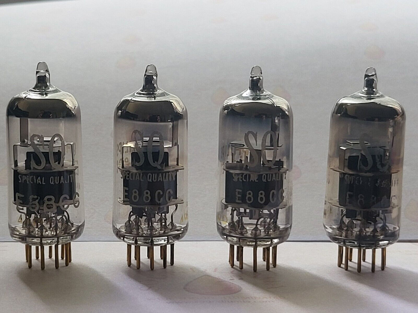 Philips Miniwatt SQ E88CC 6922 Matched Quad - Holland 1968/69 - NOS