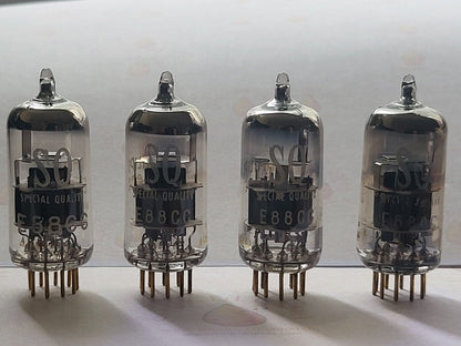 Philips Miniwatt SQ E88CC 6922 Matched Quad - Holland 1968/69 - NOS