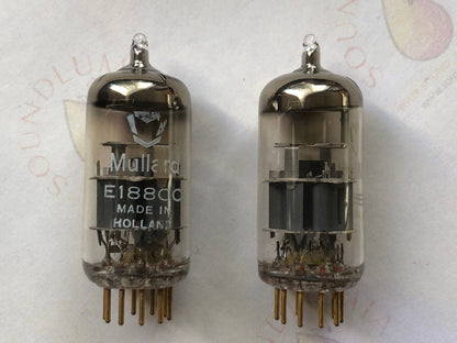 Mullard E188CC 7308 Vorverstärkerröhren, passendes Paar – Holland 1964 – gleicher Code – NOS