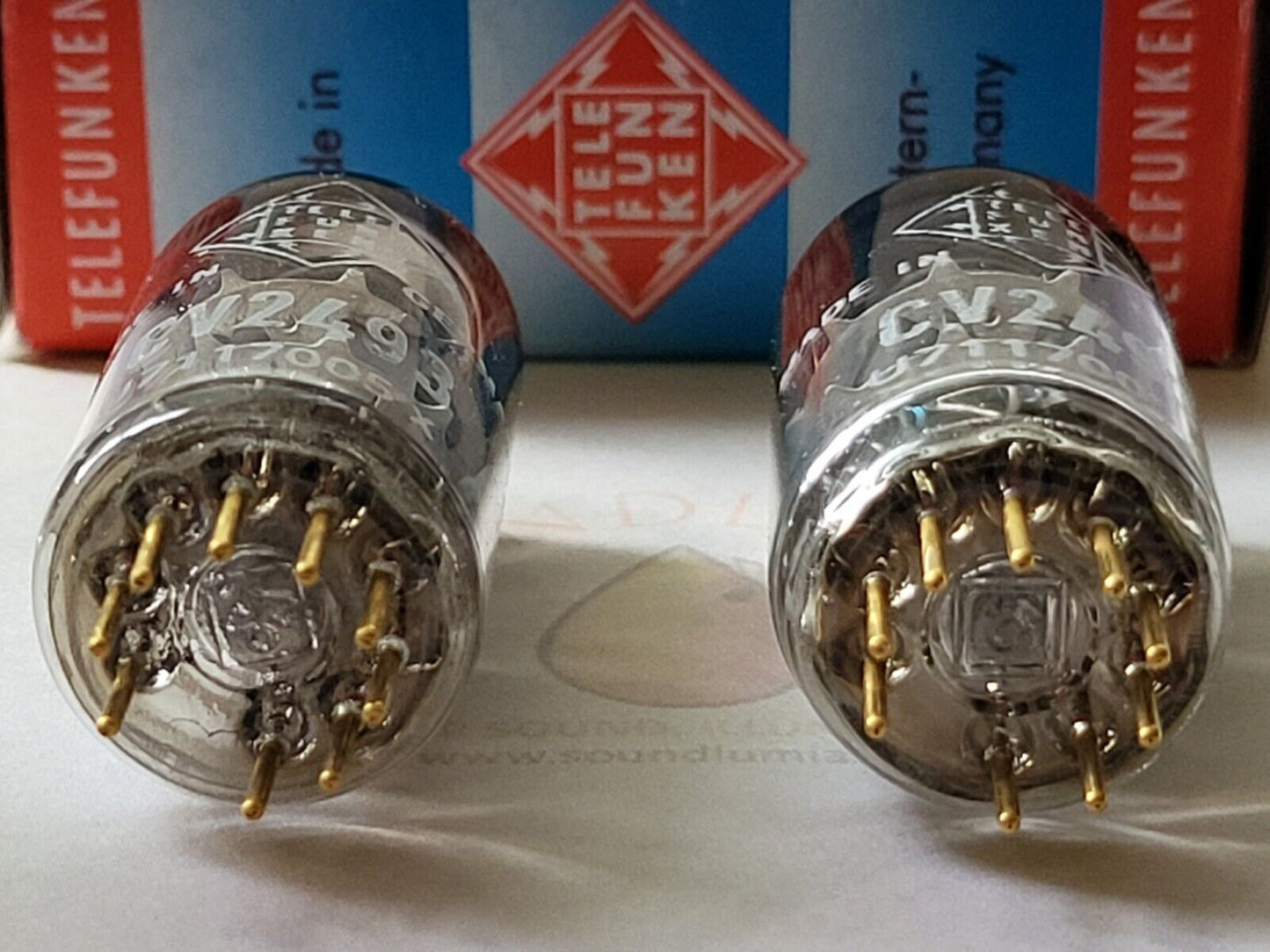 Telefunken CV2493 = E88CC/01 = CCa Matched Pair - Ulm 1967 - Same code - NOS