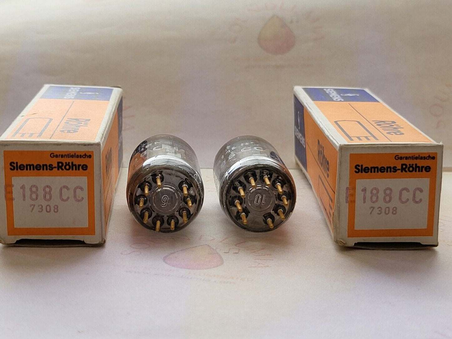 Siemens E188CC 7308 A-Frame Matched Pair in Originalverpackung - München G6 1K - NOS 